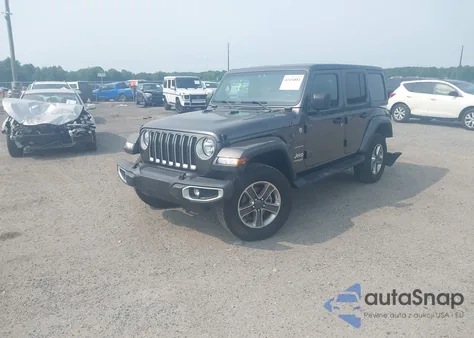 2021 Jeep Wrangler Unlimited Sahara 4X4 z USA, uszkodzony, nr VIN 1C4HJXEG6MW758927